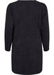 Short velvet dress with long sleeves, Black, Packshot image number 1