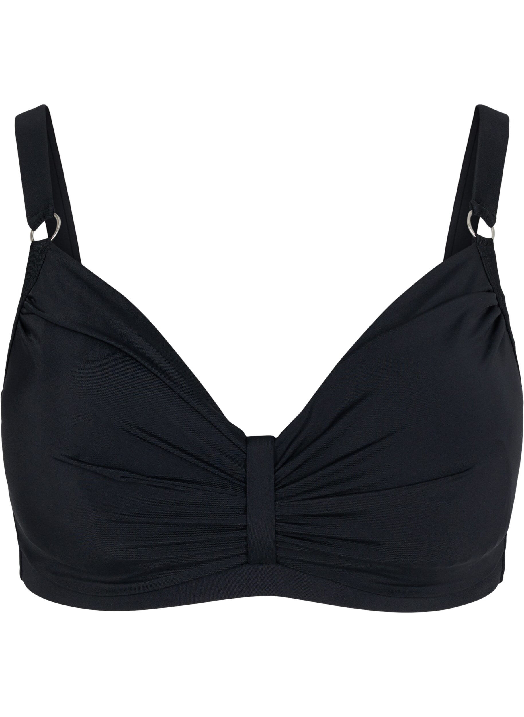 Bikini top with drape front