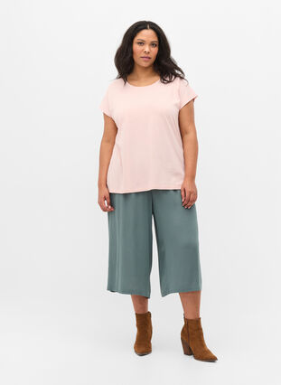 Cotton mix t-shirt, Rose Smoke, Model image number 2