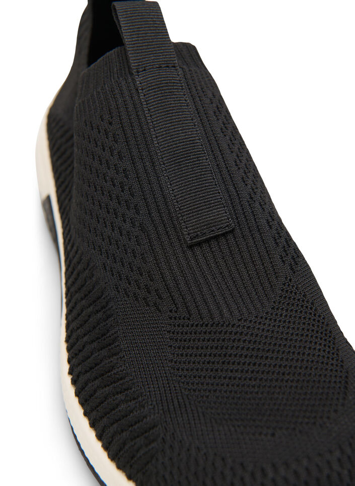 Wide fit slip-on sneaker, Black, Packshot