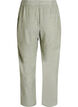 Loose trousers in linen and viscose, Green, Packshot image number 1