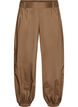 High-waisted balloon trousers with an elasticated waistband, Brown, Packshot image number 0