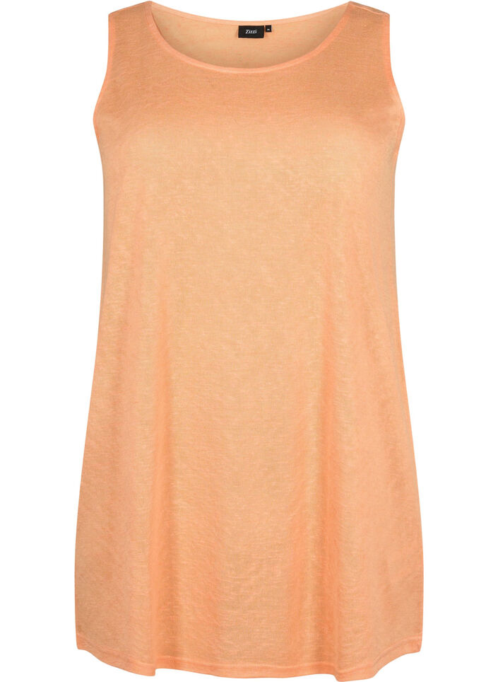 Top with structure and round neckline, Mock Orange, Packshot image number 0