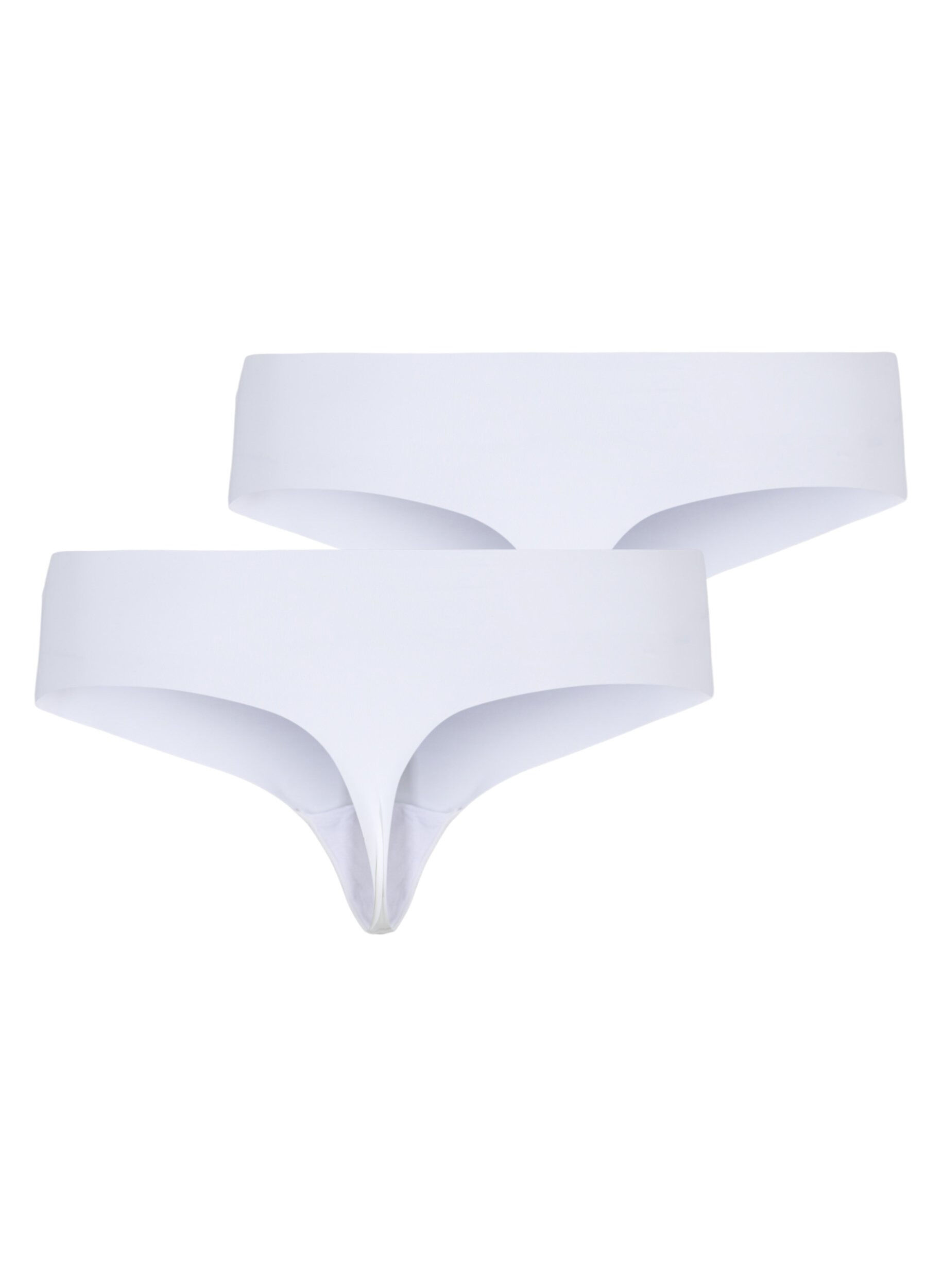 Zizzifashion 2-pack seamless g-string, White, Packshot image number 1