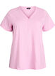 T-shirt with button detail, Pink, Packshot image number 0