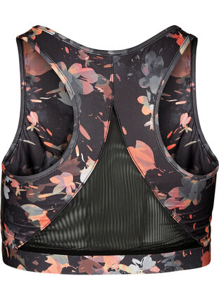 Sports top with a floral print and mesh, Autumn Flower Print, Packshot image number 1