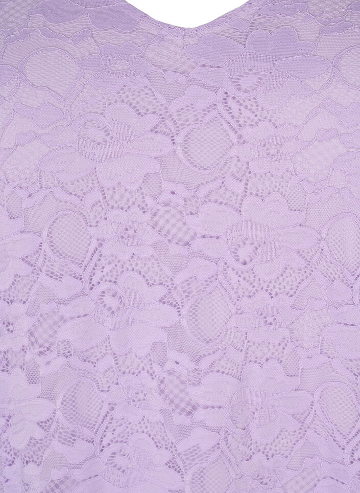 Lace dress with 3/4 sleeves, Lavendula, Packshot image number 2