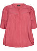 Viscose blouse with pintucks and balloon effect, Rose, Packshot image number 0