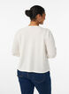 Blouse with textured pattern and button fastening, Vanilla, Model image number 2
