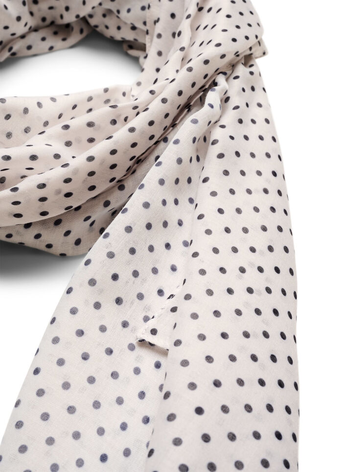 Long patterned scarf, Vanilla, Packshot image number 1
