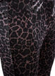 Velour leggings with leopard pattern, Brown, Packshot image number 2