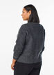 Cardigan with rhinestones and decorative buttons, Dark Grey, Model image number 2