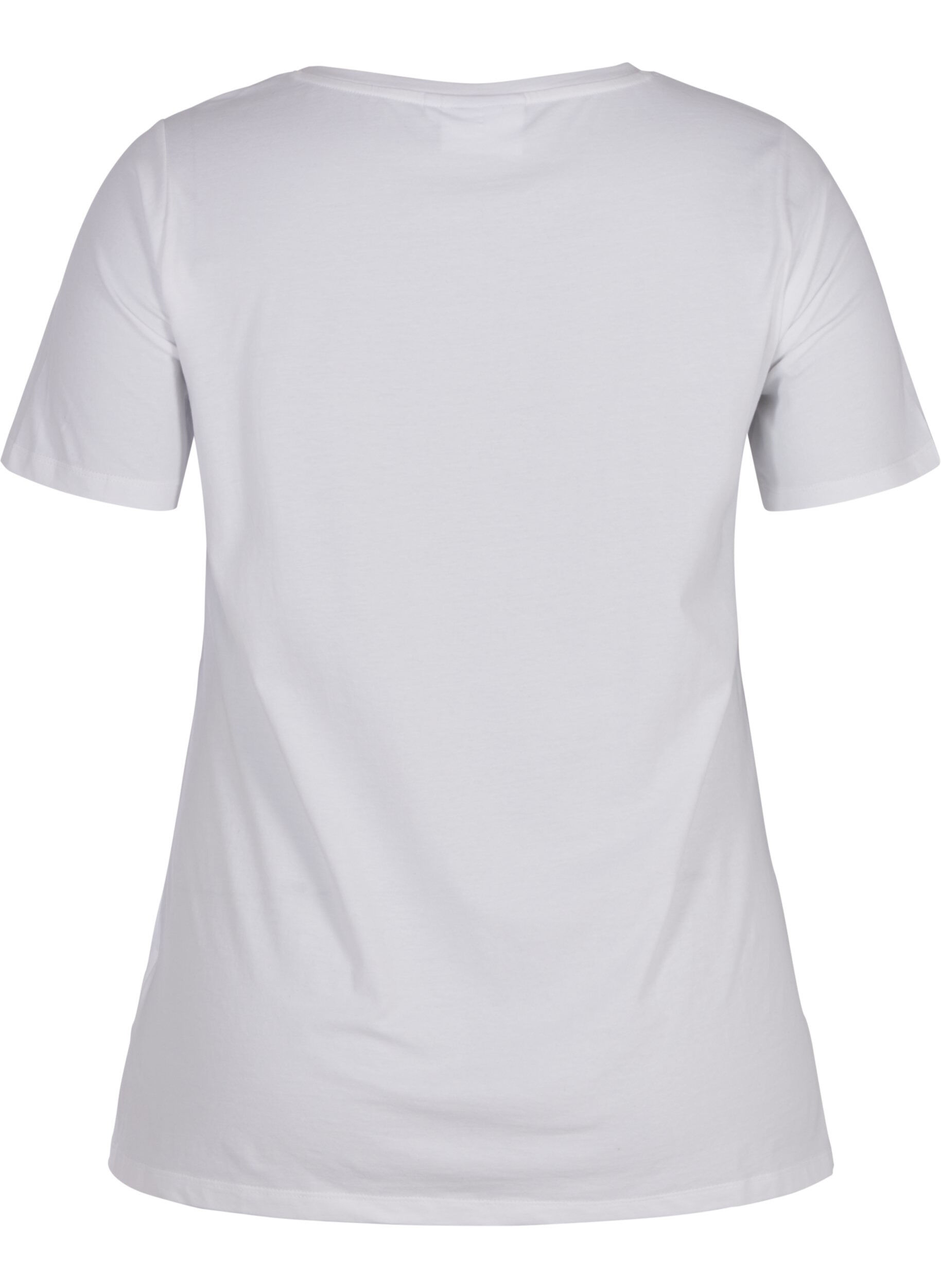 Zizzifashion Basic T-shirt, Bright White, Packshot image number 1