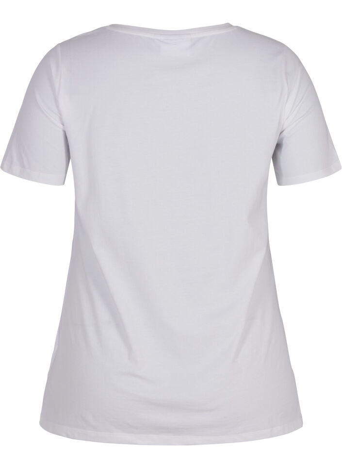 Basic T-shirt, Bright White, Packshot image number 1
