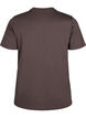 Basic cotton T-shirt with round neck, Brown, Packshot image number 1