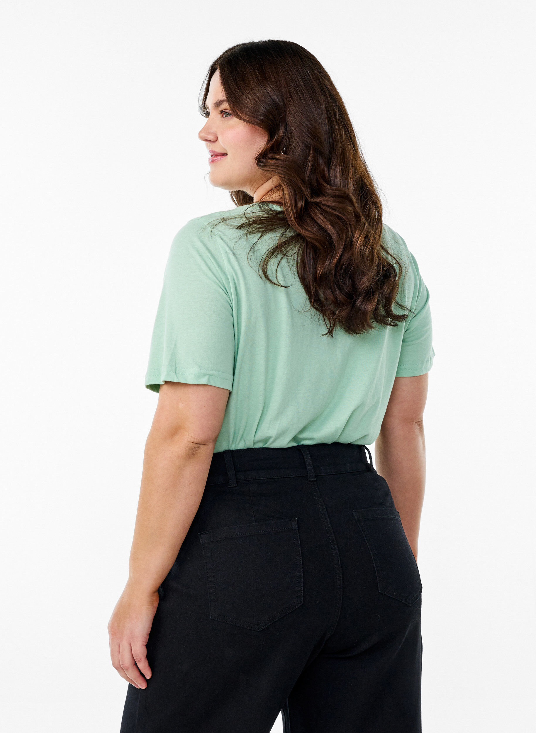 Zizzifashion FLASH - T-shirt with motif, Green, Model image number 2