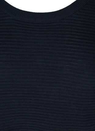 Long sleeve knit sweater with zipper detail, Night Sky, Packshot image number 2