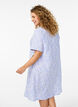Short-sleeved dress with a V-neck, Blue, Model image number 2