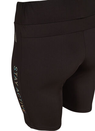 Close-fitting exercise shorts, Black, Packshot image number 3