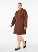 Short twill dress with zipper, Brown, Model image number 1