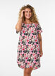 Dress with print and short sleeves, Rose, Model image number 0