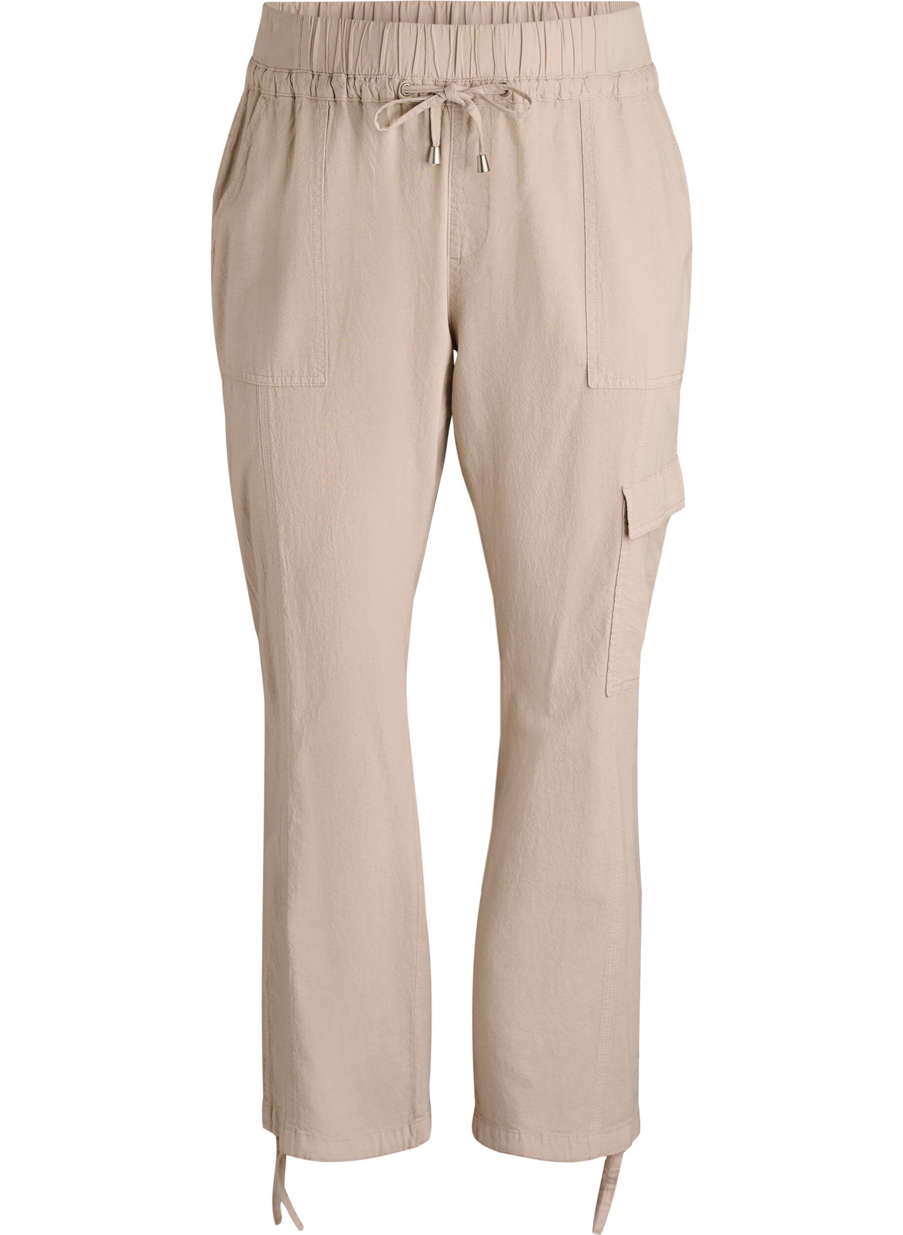 Loose cargo trousers in cotton