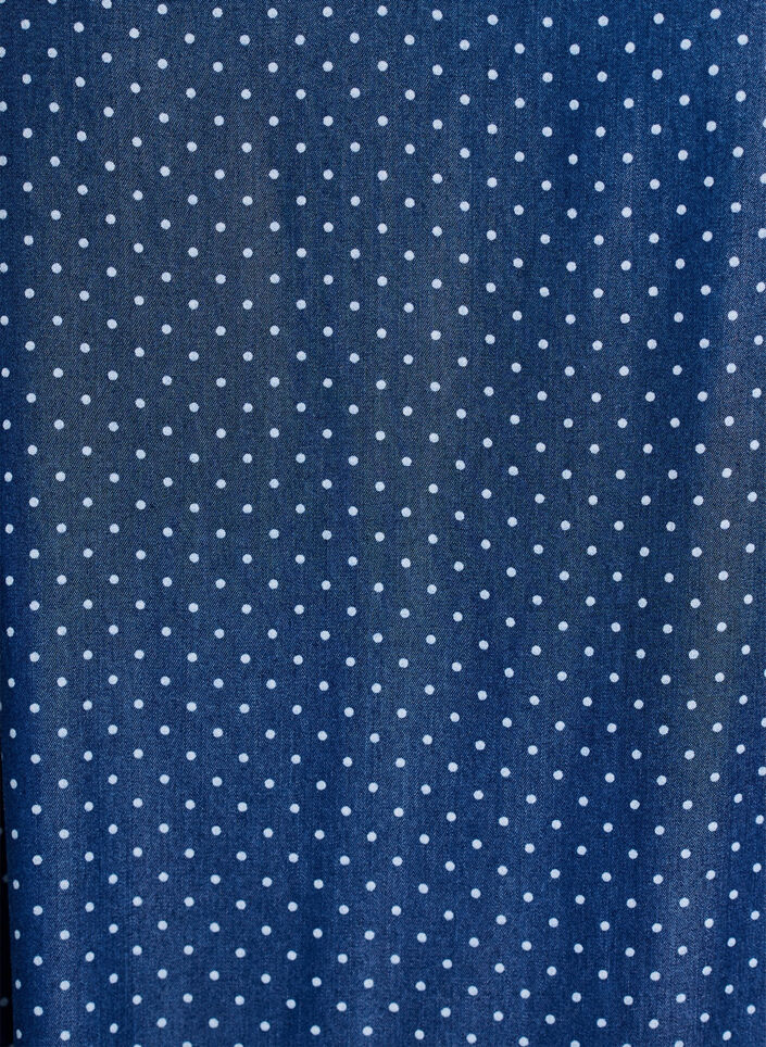 Knee-length strap dress in TENCEL&trade; Lyocell with a denim look, Blue, Packshot image number 2