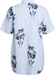 Long shirt with stripes and floral print, Light Blue, Packshot image number 1