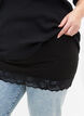 2-pack top extender with lace trim, Black/Black, Model image number 2