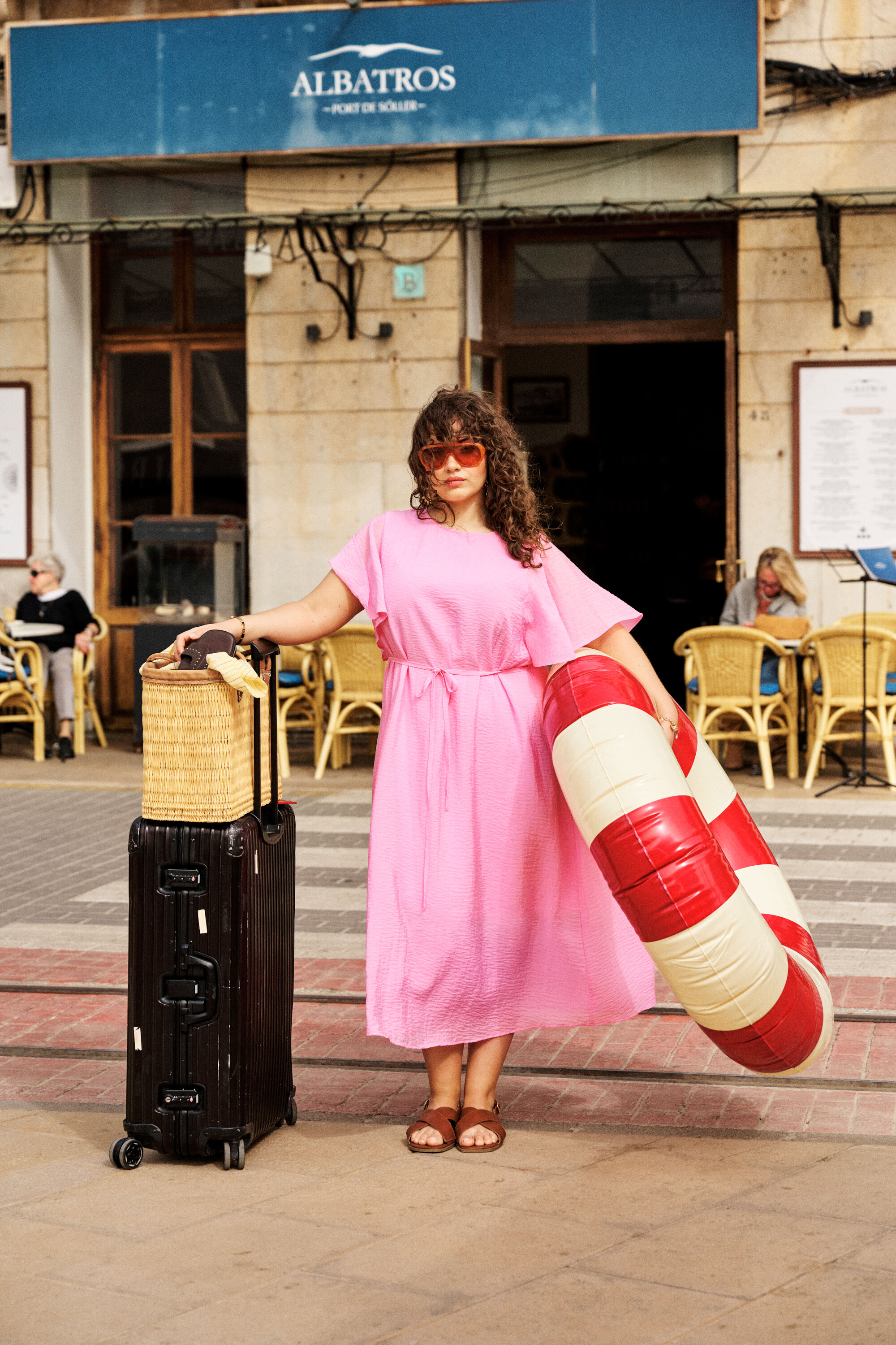 Zizzifashion Pink holiday mood with an edge, , Model