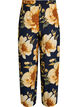 Loose viscose trousers with print, Blue, Packshot image number 1