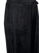 Loose velour trousers, Black, Packshot image number 2