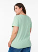 Short-sleeved t-shirt with v-neck, Green, Model image number 2