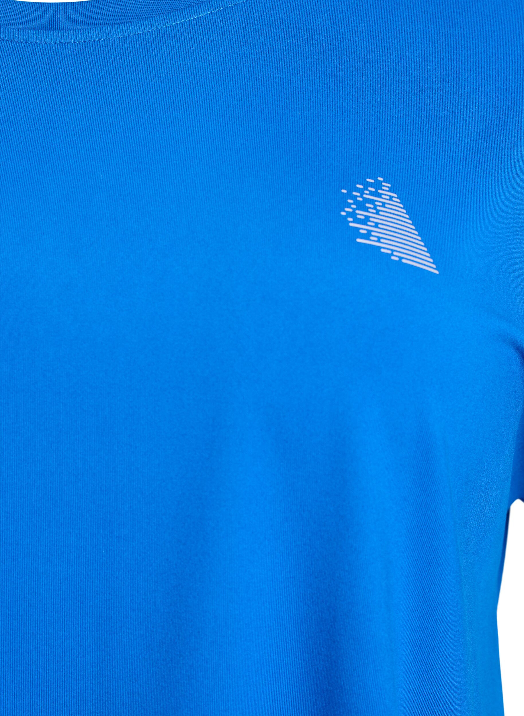 Zizzifashion Solid-coloured training T-shirt, Blue, Packshot image number 2