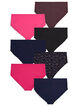 7-pack of panties with a regular waist, Pink, Packshot image number 1