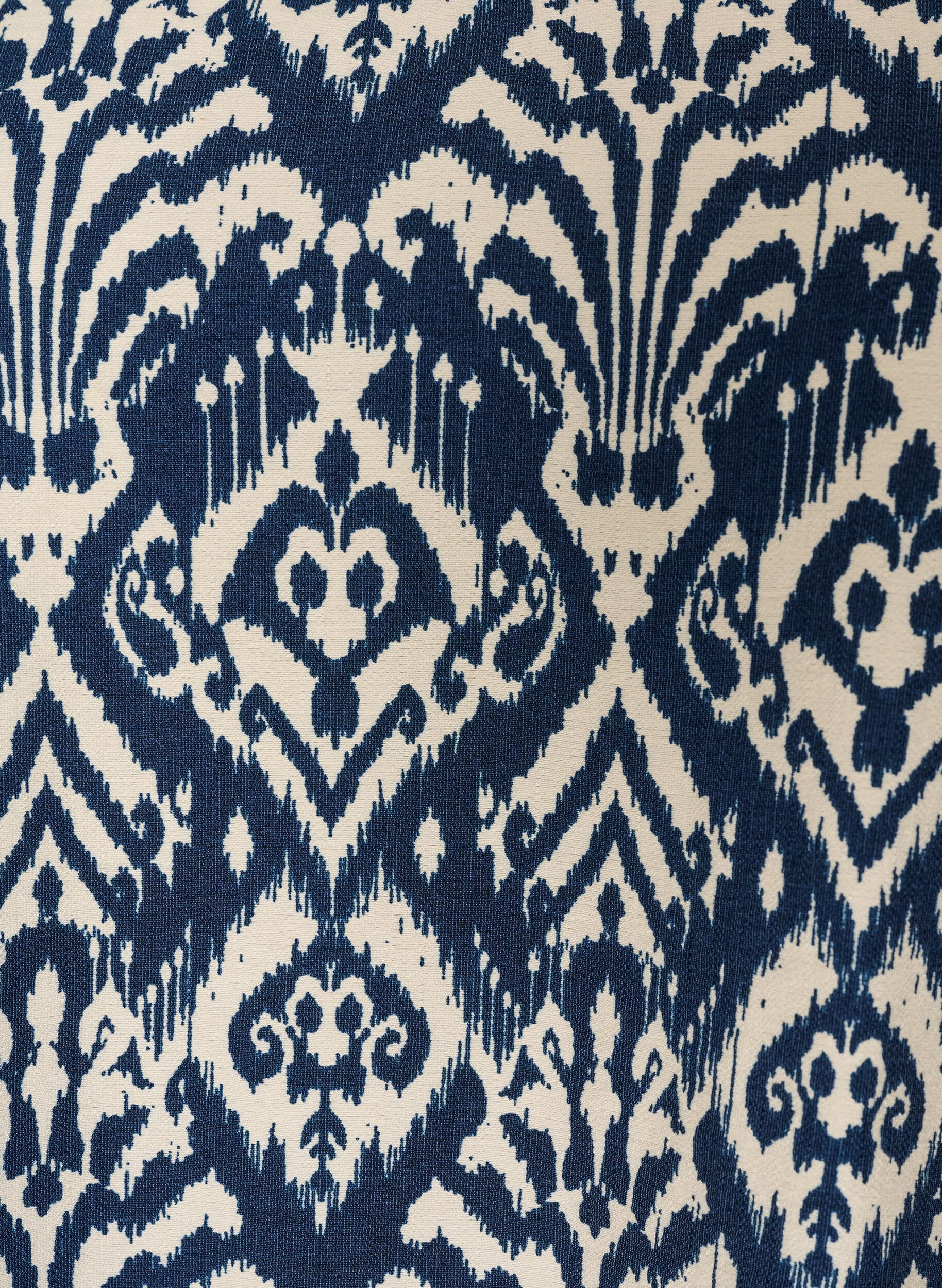 ZizzifashionPatterned viscose blouse with 3/4-sleeves, Blue, Packshot image number 2