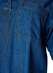 Denim blouse with a chest pocket and elbow-length sleeves, Blue, Packshot image number 2