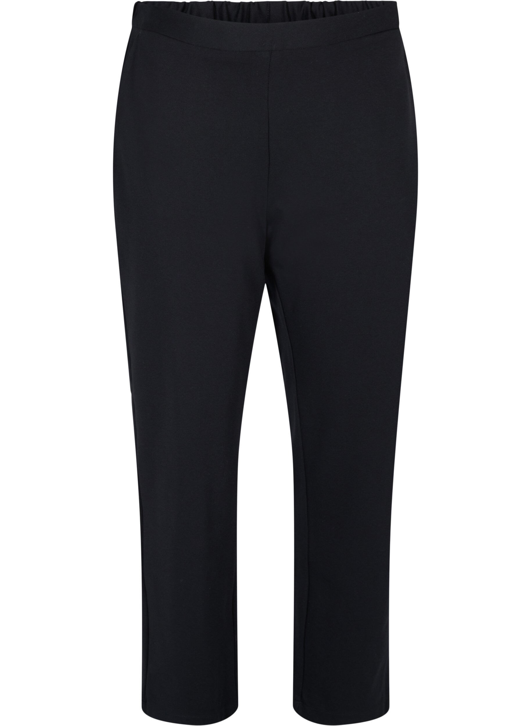 Zizzifashion Classic wide leg trousers, Black, Packshot image number 0