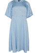 Polka dot midi dress with square neckline, Light Blue, Packshot image number 0