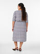 Midi dress with print and tie belt, Vanilla, Model image number 1