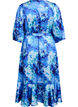 Floral wrap dress with 3/4 sleeves, Blue, Packshot image number 1