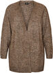 Long cardigan with pockets, Brown, Packshot image number 0