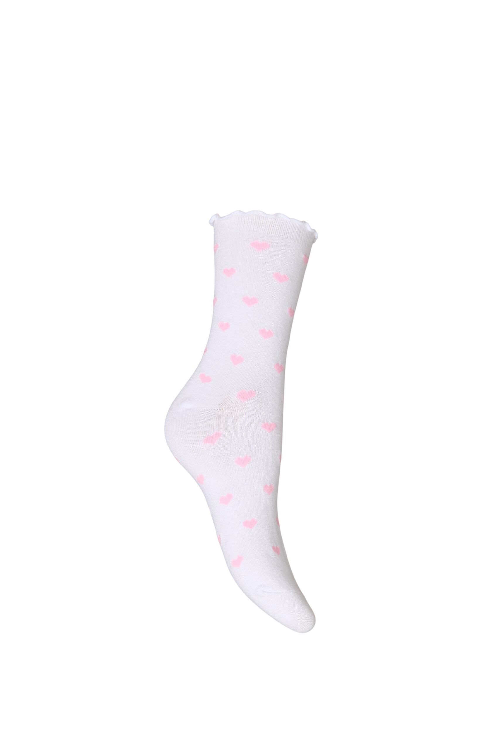 Zizzifashion Cotton socks with patterns, White, Packshot image number 1