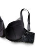 Padded bra with lace, Black, Packshot image number 3