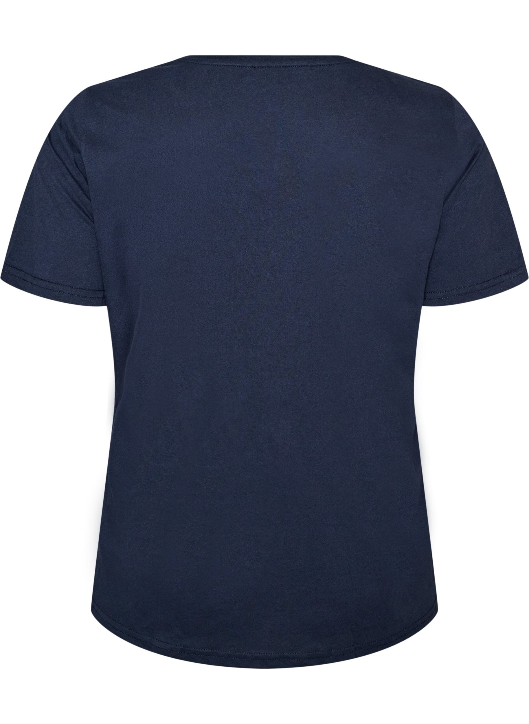 ZizzifashionT-shirt with motif, Blue, Packshot image number 1
