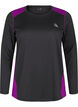 Two-tone thermal top with long sleeves, Black w. Charisma, Packshot image number 0