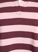 Long-sleeved polo shirt with wide stripes, Brown, Packshot image number 2