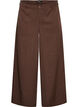 Pinstripe trousers with rhinestones and wide legs, Brown, Packshot image number 0