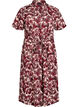 Midi-length shirt dress with floral print, Red, Packshot image number 0