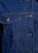 FLASH - Denim jacket in a stretchy cotton blend, Blue, Packshot image number 2